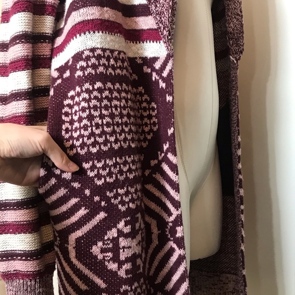 URBAN OUTFITTERS ECOTÉ Intarsia Print Knit Cardigan - Picture 5 of 8